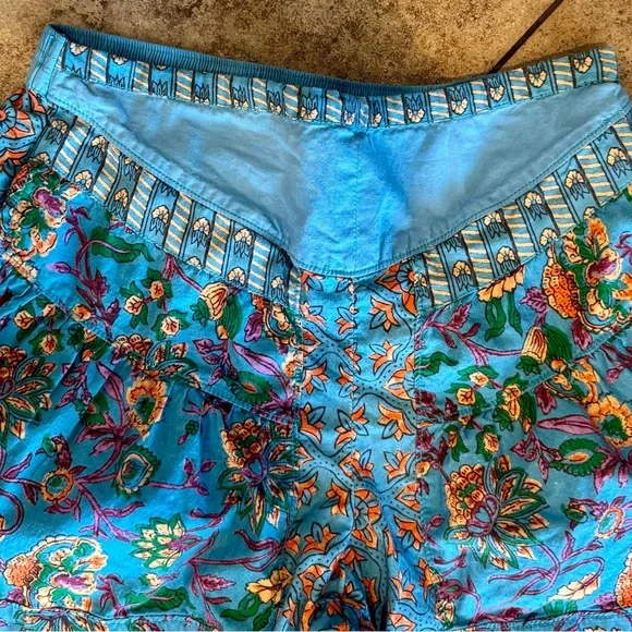 Free People Laurel Canyon Parachute Pants, Turquoise Combo, S - Picture 5 of 8